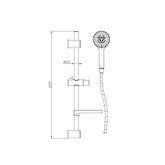 Nero Project Shower And Rail Chrome